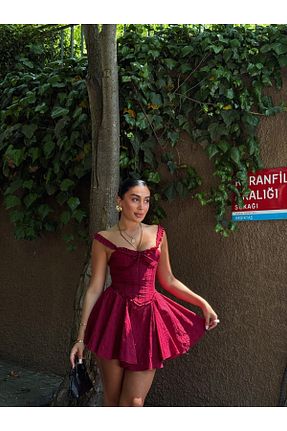 لباس زرشکی زنانه بافتنی TAYT VEGAS - کد 936524013