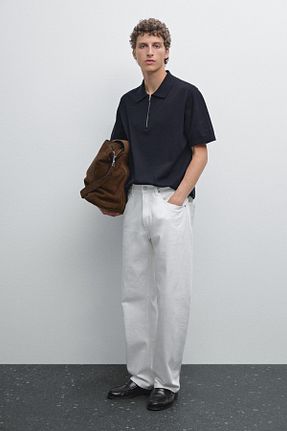 تیشرت آبی مردانه رگولار Massimo Dutti - کد 939084339