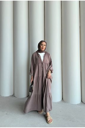 لباس حجاب سبز زنانه اورسایز By Merve Serin - کد 939084491