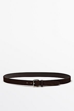 کمربند قهوه ای زنانه چرم خالص Massimo Dutti - کد 939084577