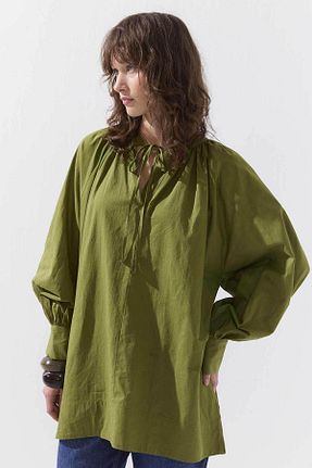 پیراهن حجاب سبز زنانه Relaxed Hooopstore - کد 939085142
