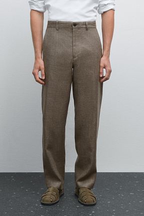 شلوار سبز مردانه کتان Massimo Dutti - کد 939084754