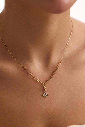 گردنبند طلا زرد زنانه 14 عیار Bayar Gold - کد 939125895