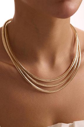 گردنبند طلا زرد زنانه 14 عیار Bayar Gold - کد 939111158