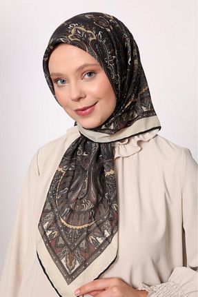 روسری قهوه ای پنبه ای Levidor - کد 939127072