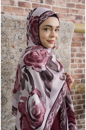 شال صورتی زنانه پنبه پلی استر Fatma Atasoy - کد 939127440