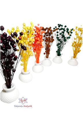 گل خشک و مصنوعی رنگی TTH Takatuka Hediyelik - کد 874603288