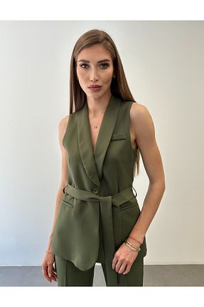 ست بالاتنه و پائین تنه خاکی زنانه بافتنی ossons - کد 939137802