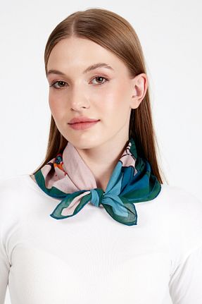 دستمال گردن رنگی زنانه پنبه ای Suzetto - کد 765477929