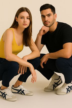 کفش اسنیکر سفید زنانه بند دار Oregon Shoes - کد 929947608