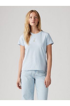 تیشرت آبی زنانه رگولار Levi