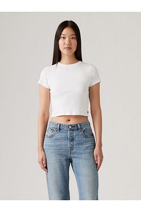 تیشرت آبی زنانه رگولار Levi
