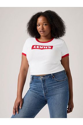 تیشرت آبی زنانه رگولار Levi
