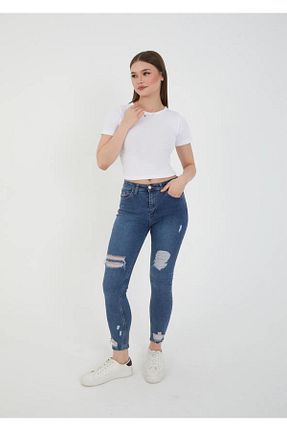 بلوز سفید زنانه ساده SWALORA - کد 939150251
