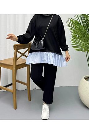 ست بالاتنه و پائین تنه حجاب مشکی زنانه رگولار Butik - کد 939147635