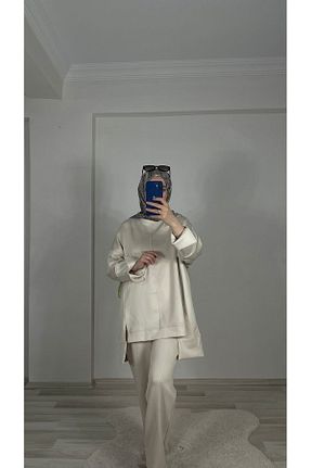 ست بالاتنه و پائین تنه حجاب نباتی اورسایز My Magazin - کد 939198501