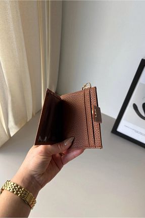 جا کارتی قهوه ای زنانه ابعاد کوچک Yuka Atelier - کد 905113144