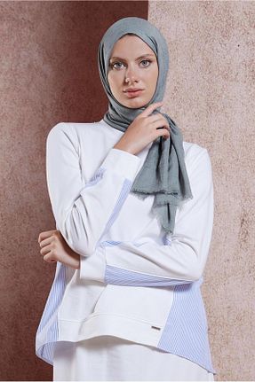 شال طوسی زنانه پلی استر Alvina - کد 846975667