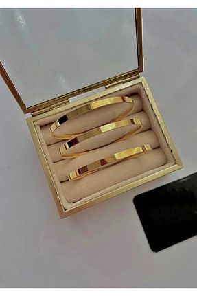 دستبند استیل (فولاد) زرد زنانه استیل (فولاد) pullmarkt - کد 878747655