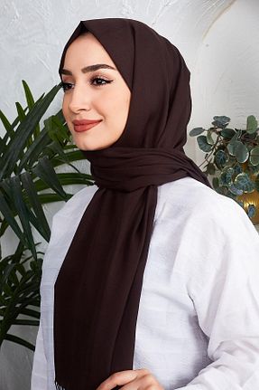 شال قهوه ای زنانه پنبه ای Golden Rose - کد 939318905
