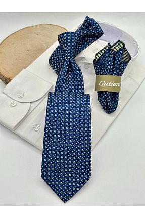 کراوات آبی مردانه میکروفیبر Gutiero - کد 939329394