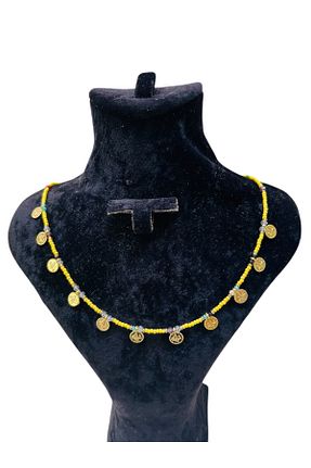 گردنبند جواهر زرد زنانه پوسته Home - کد 939366500