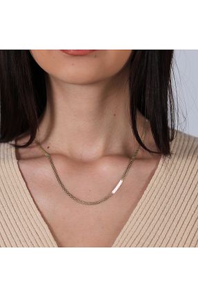 گردنبند طلا رنگی زنانه 14 عیار Değerli Kuyumculuk - کد 939368817