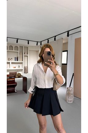 شلوارک و برمودا مشکی زنانه شلوارک دامنی Sezgi Tekin - کد 939359737