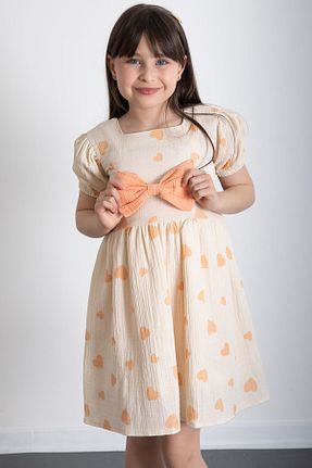 لباس نارنجی بچه گانه بافتنی Cansın Mini - کد 938005509