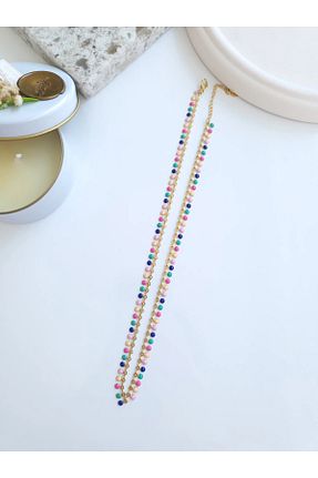 گردنبند جواهر زرد زنانه روکش طلا 1881 STORE - کد 939430181