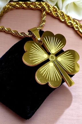 گردنبند استیل ( فولاد ) زرد زنانه استیل (فولاد) katilus - کد 899635441
