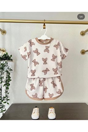 ست نوزادی قهوه ای بچه گانه پنبه ای Purenestore - کد 939442137