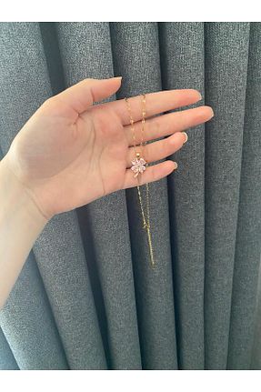 گردنبند استیل ( فولاد ) زرد زنانه استیل (فولاد) DİAPANTE - کد 934957603
