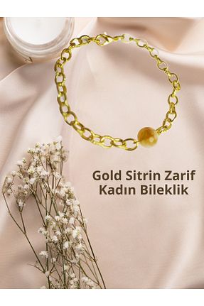 دستبند جواهر زرد زنانه سنگ طبیعی ayrestyle - کد 852997912