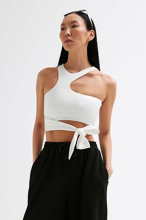 بلوز سفید زنانه ساده Stile Bella - کد 939469552