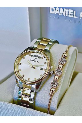 ساعت مچی زرد زنانه 31-35 میلی متر Daniel Klein - کد 802096256