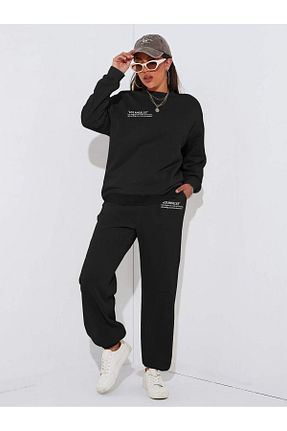 ست گرمکن مشکی زنانه پنبه ای FoxSkin Sportswear&Company - کد 939518271