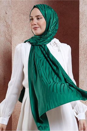 شال سبز زنانه پلی استر Alvina - کد 857587918