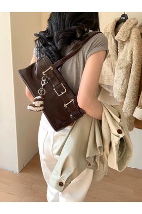 کیف دستی قهوه ای زنانه سایز متوسط Mojeva - کد 938432406