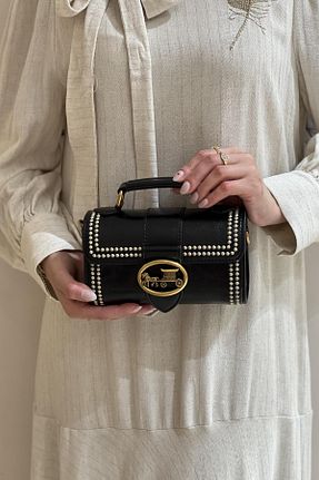 کیف دوشی مشکی زنانه چرم مصنوعی Levidor - کد 935994065