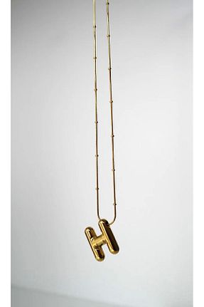 گردنبند استیل ( فولاد ) طلائی زنانه استیل (فولاد) doi aksesuar - کد 787374628