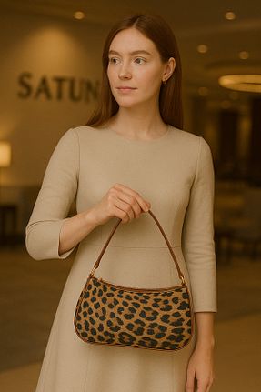 کیف دوشی قهوه ای زنانه چرم مصنوعی Mesisa - کد 923800015