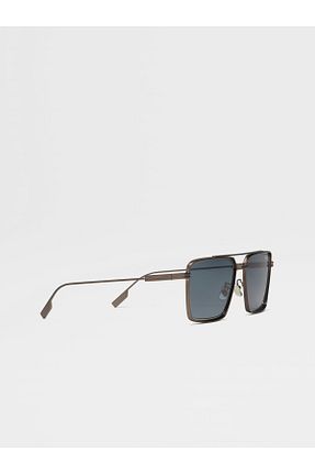 عینک آفتابی سرمه ای زنانه 56 Ermenegildo Zegna - کد 939529912
