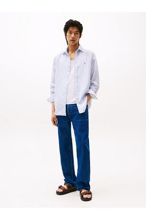 پیراهن آبی مردانه اسلیم Tommy Hilfiger - کد 939537269