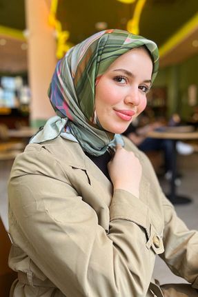 روسری رنگی کرپ Armine - کد 939542024