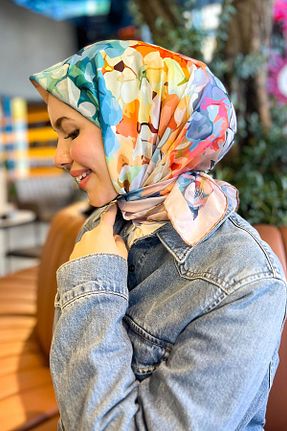 روسری رنگی کرپ Armine - کد 939541544