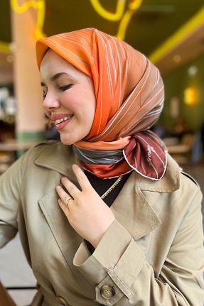 روسری رنگی کرپ Armine - کد 939541652