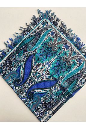 روسری آبی پنبه ای Fureya - کد 939543530