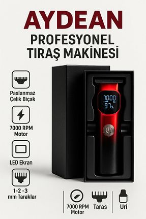 ماشین اصلاح صورت قرمز Şarjlı aydean - کد 939567936