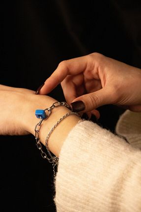 دستبند جواهر زنانه سنگ طبیعی Aqua Di Polo 1987 - کد 897883965